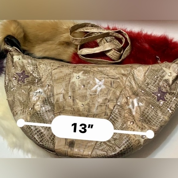 💎VIVA OF CALIFORNIA USA💎Snakeskin hobo,Large and beautiful bag.💎#VIVA - Picture 10 of 17